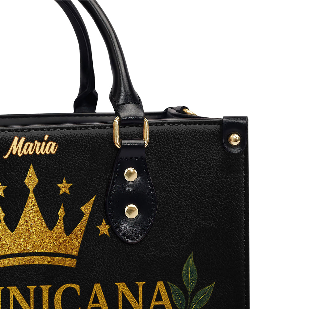 Dominicana Queen - Personalized Leather Handbag - Customize Gift For Her DOM10
