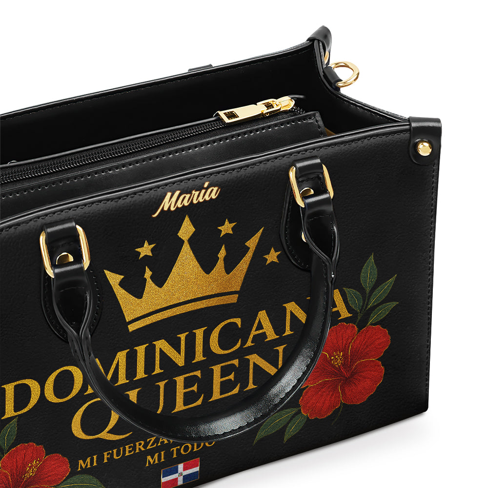 Dominicana Queen - Personalized Leather Handbag - Customize Gift For Her DOM10