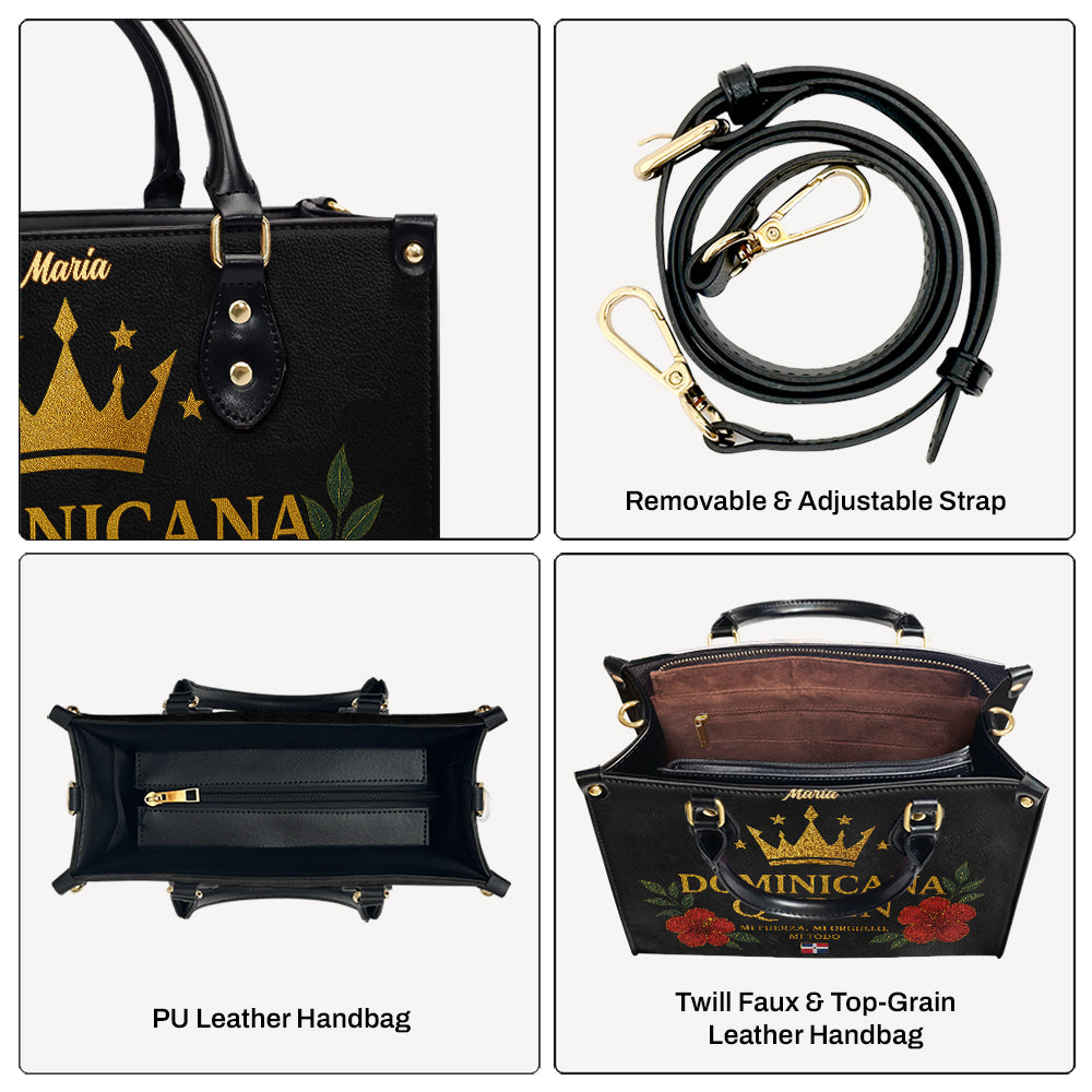 Dominicana Queen - Personalized Leather Handbag - Customize Gift For Her DOM10