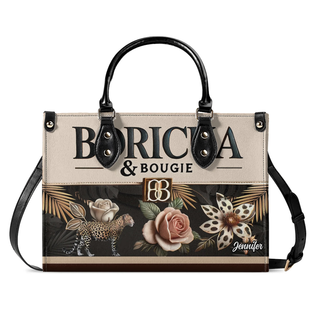 Boricua & Bougie - Personalized Leather Handbag BOR12