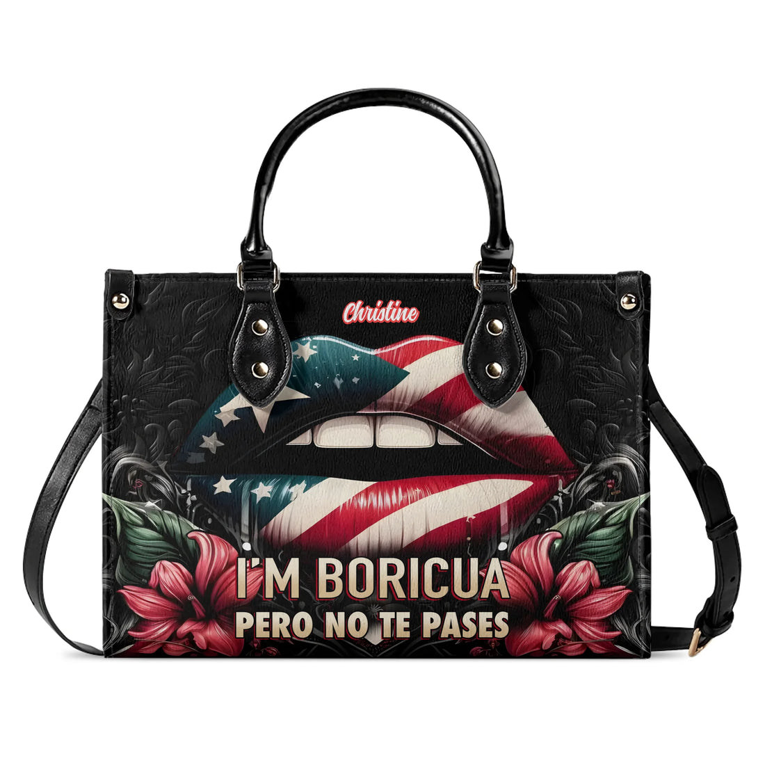 I'm Boricua - Personalized Leather Handbag PUE01