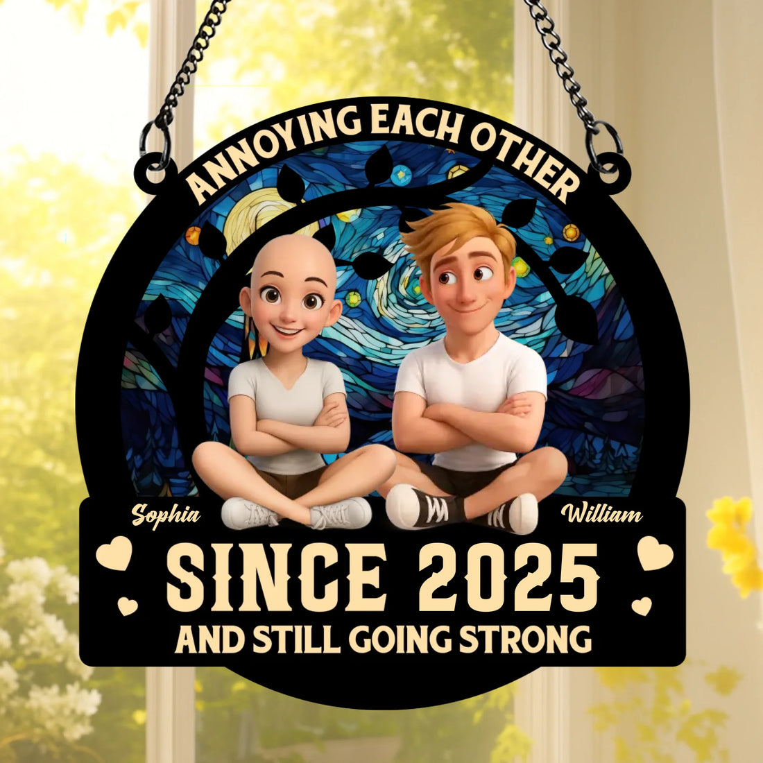 Annoying Each Other Since... - Personalized Custom Suncatcher SUN01