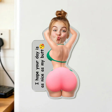 Back View of Personalized Squishy Fridge Magnet