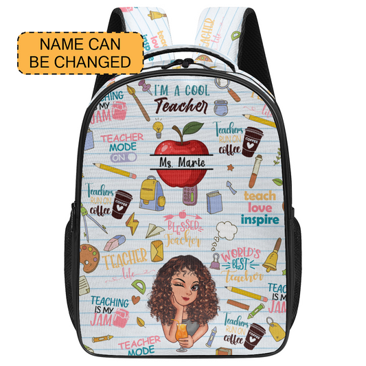 I'm A Cool Teacher - Large Capacity Backpack V4 BPV404