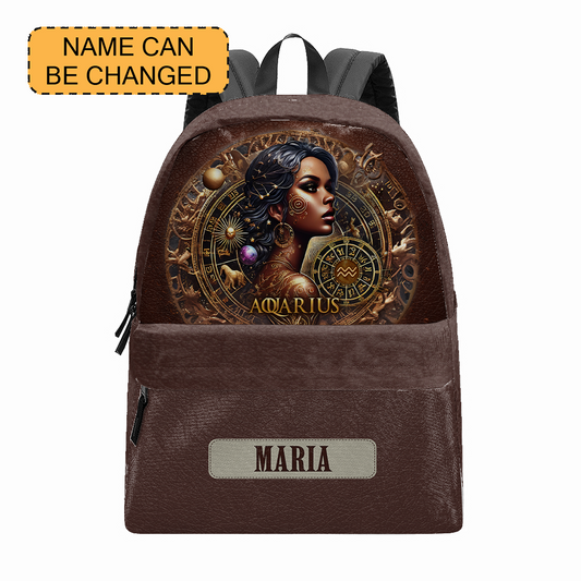 Zodiac - Custom Printed Canvas Backpack V3 - V3ZOD13