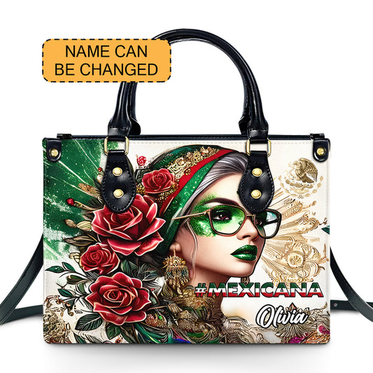 #Mexicana - Personalized Leather Handbag - Customize Gift For Her MEX06