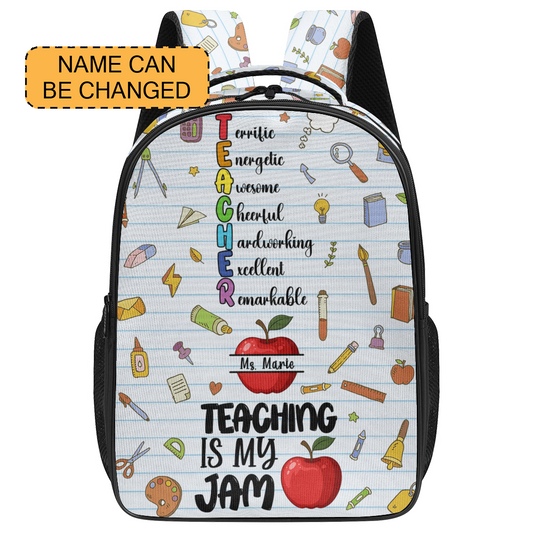 Teaching Is My Jam - Large Capacity Backpack V4 BPV413