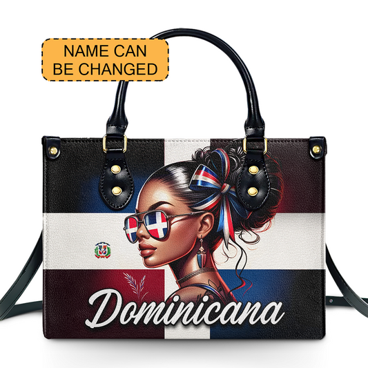 Dominicana - Personalized Leather Handbag - Customize Gift For Her DOM02