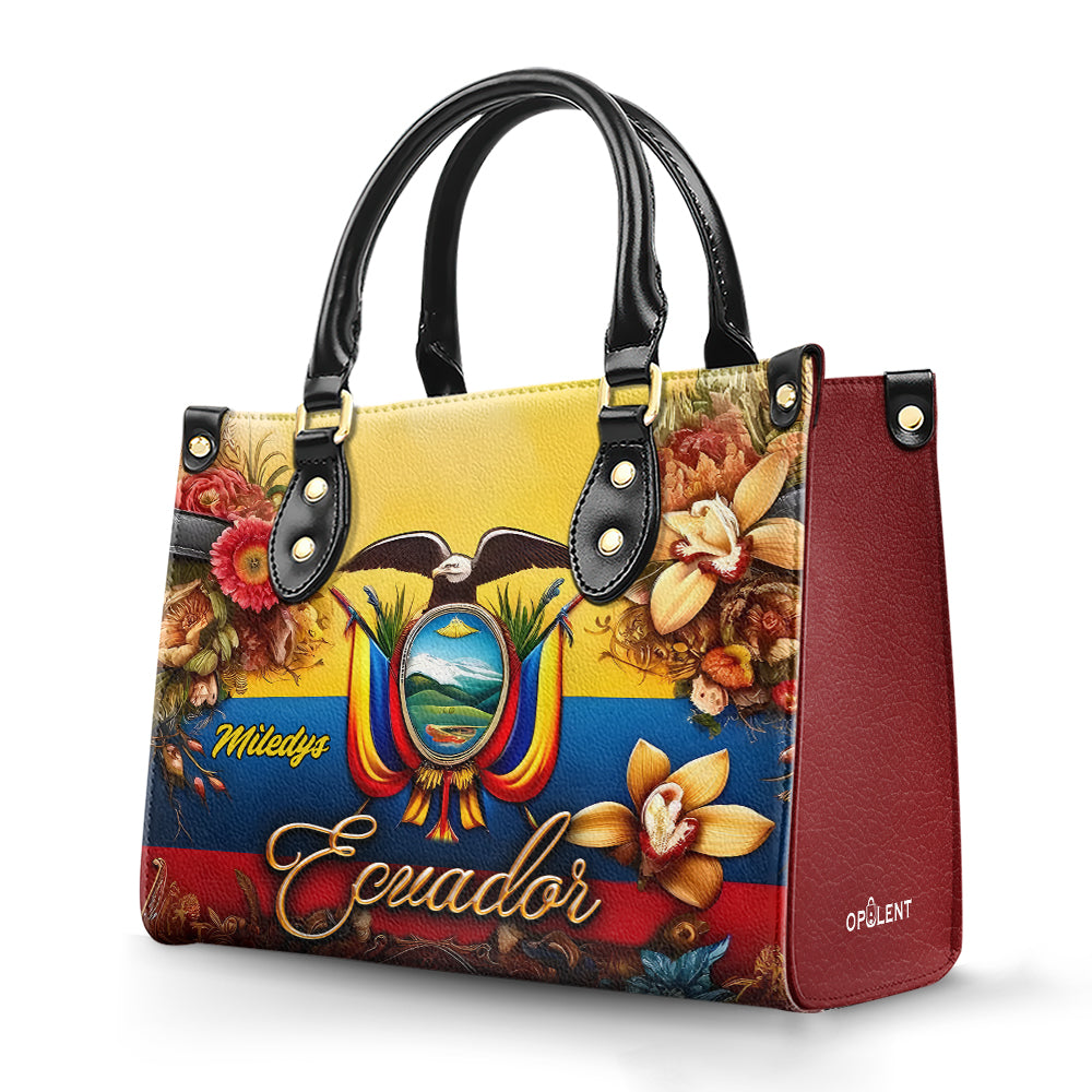 Ecuador - Personalized Leather Handbag ECU01