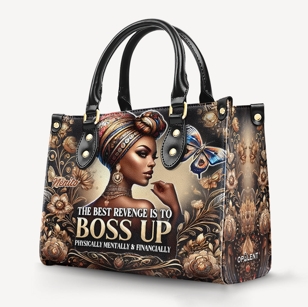 BOSS UP - Personalized Leather Handbag BLQ09