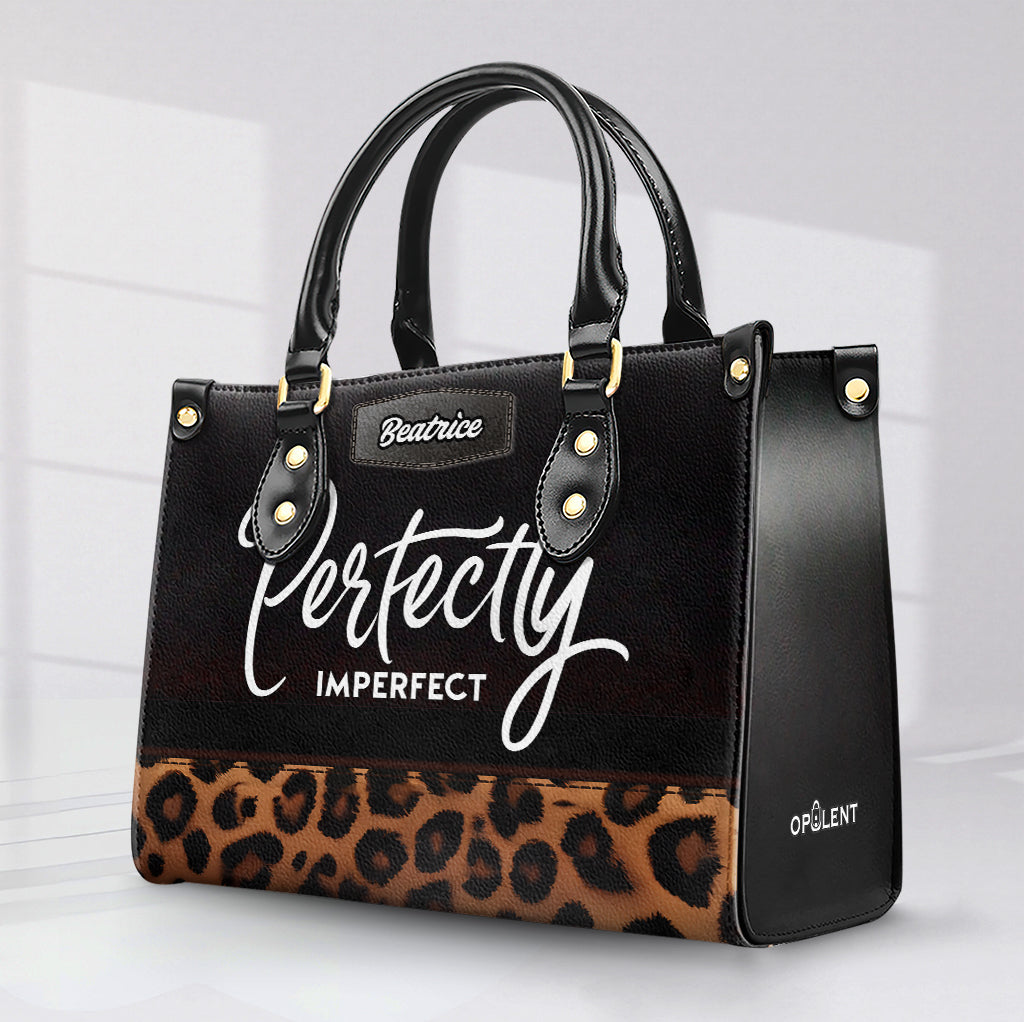 Perfectly Imperfect- Personalized Leather Handbag LAT09
