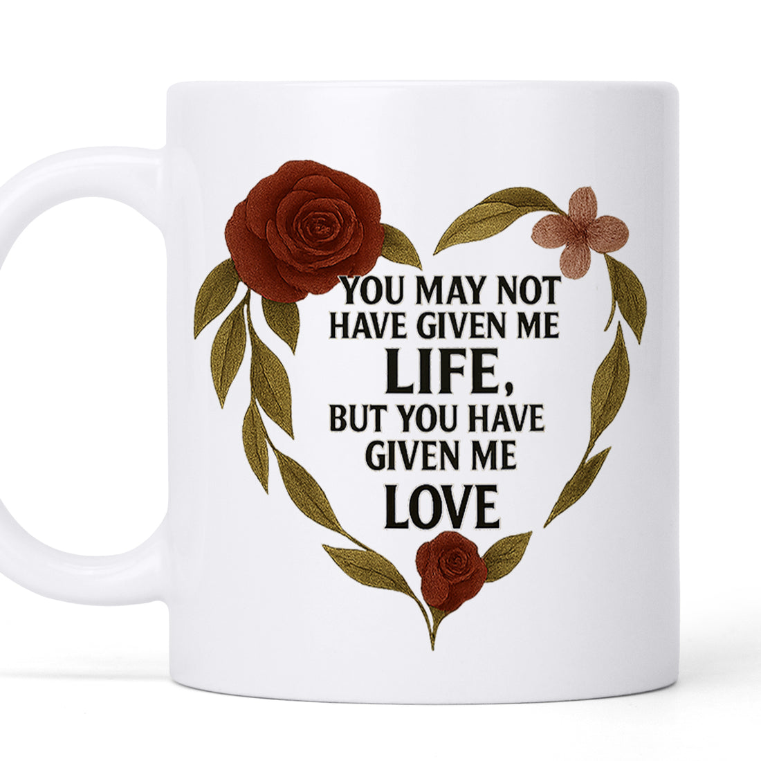 Not given Life but given Love - Personalized Custom Coffee Mug MUG18