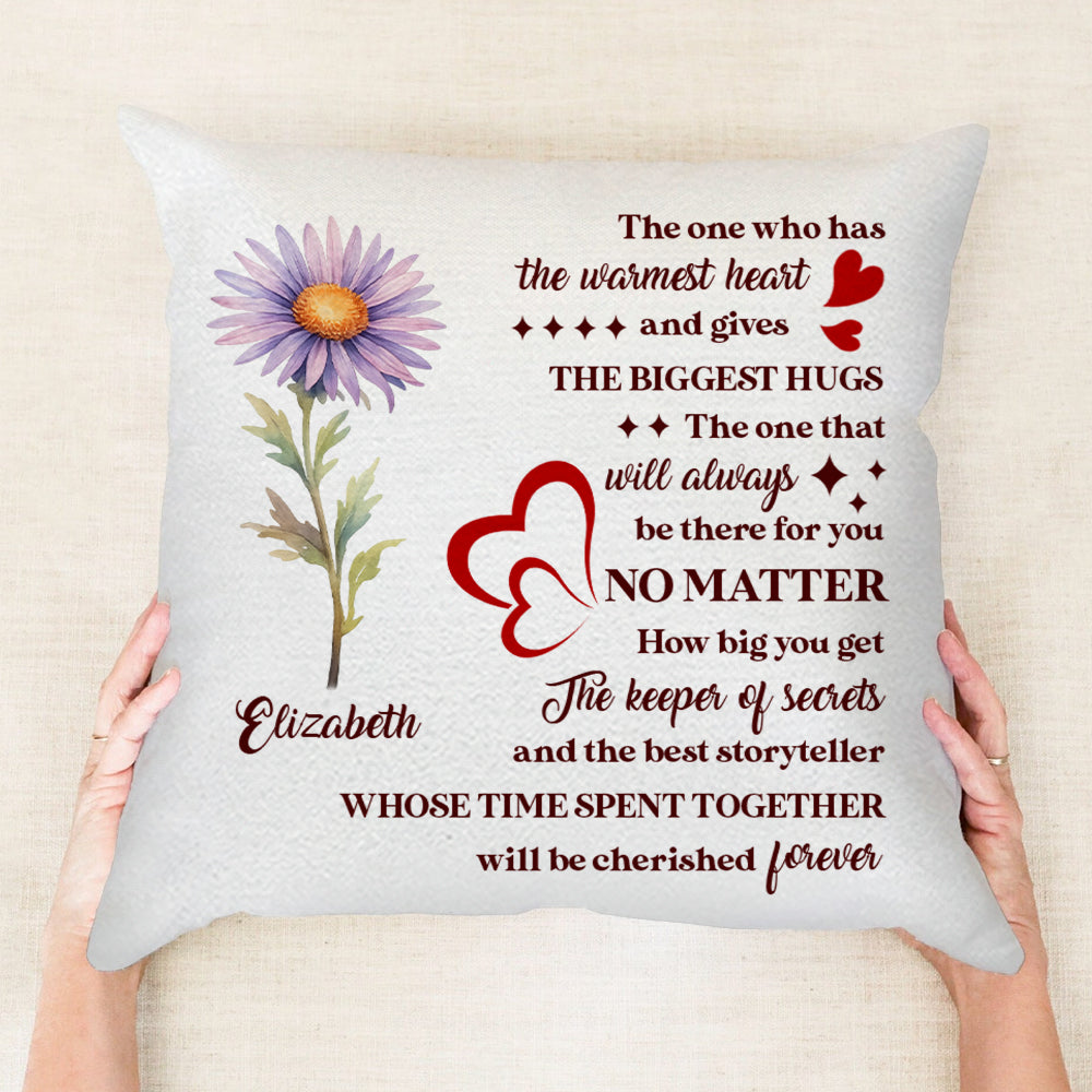 The One Who Has The Warmest Heart - Personalized Throw Pillow PL27