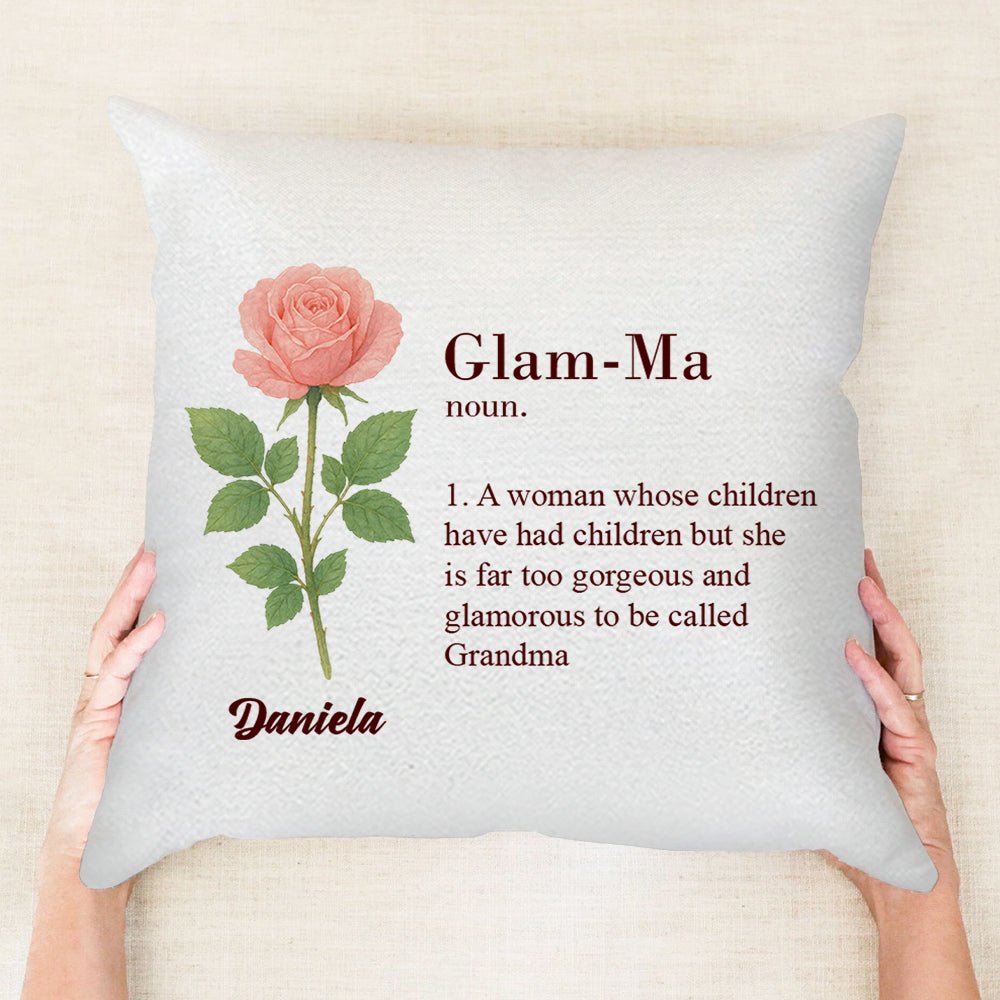 Glam-Ma - Personalized Throw Pillow PL19