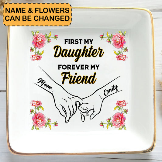 First my Daughter - Personalized Ceramic Ring Dish - RD07