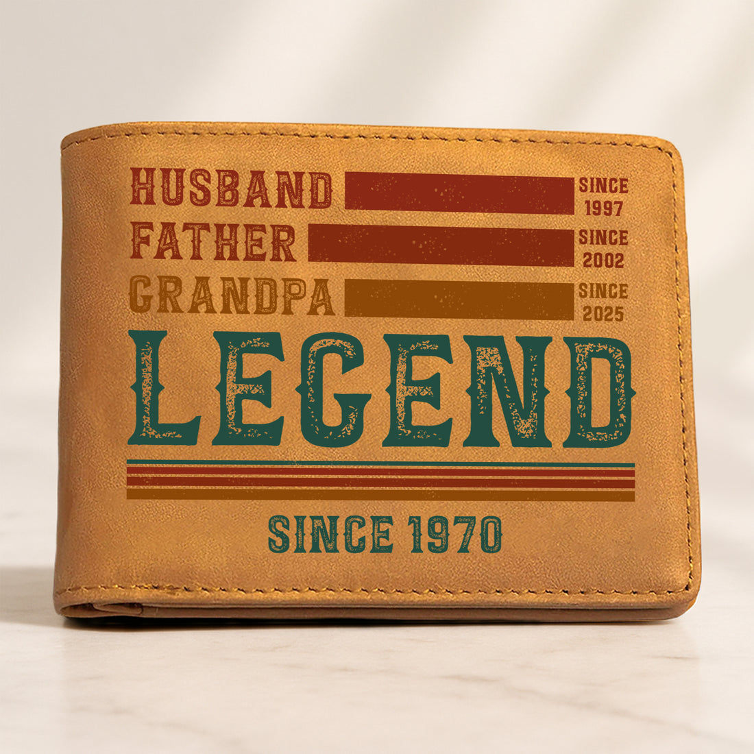 LEGEND - Personalized Custom Men Leather Wallet EW04