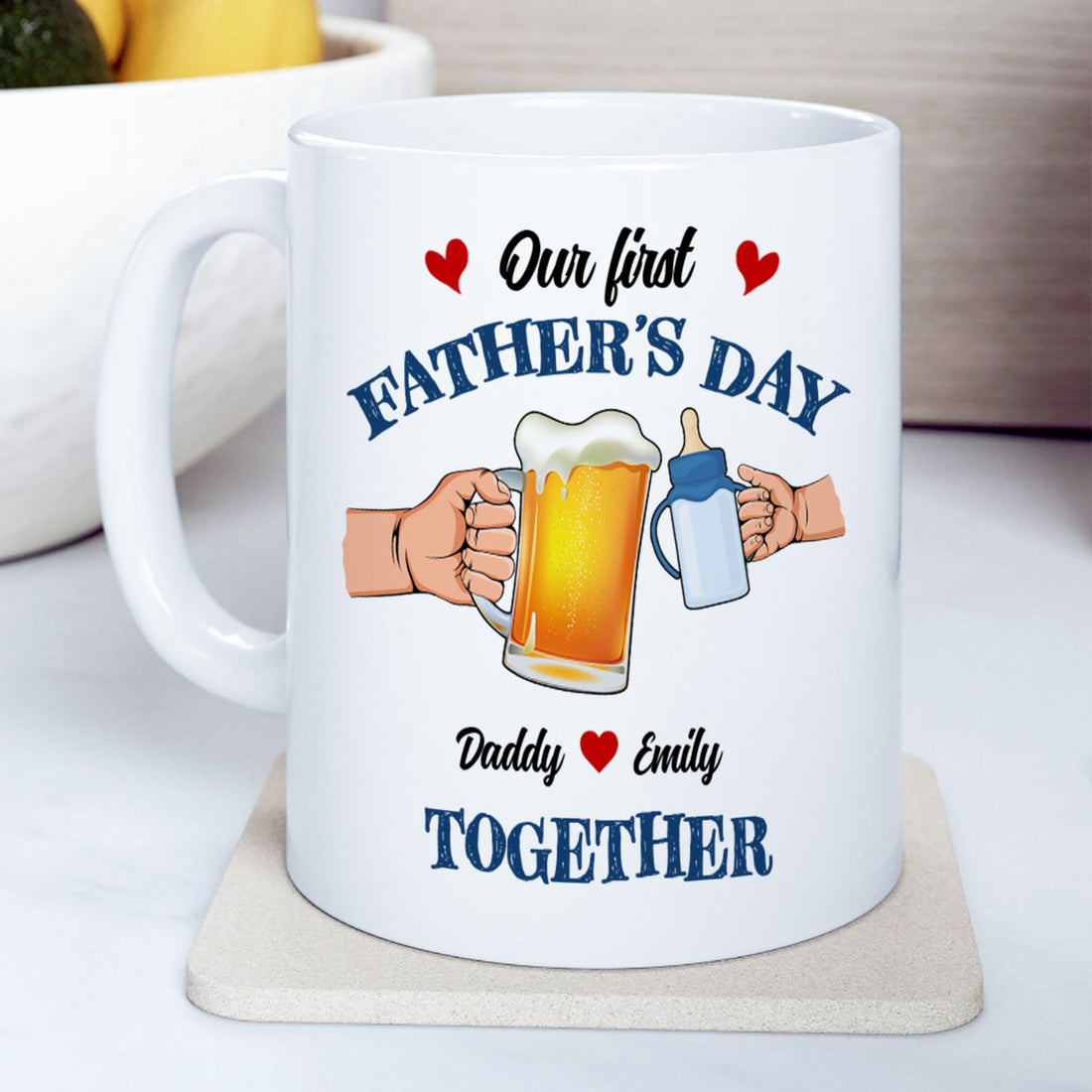 Our Father's Day Together - Personalized Custom Coffee Mug MUG42