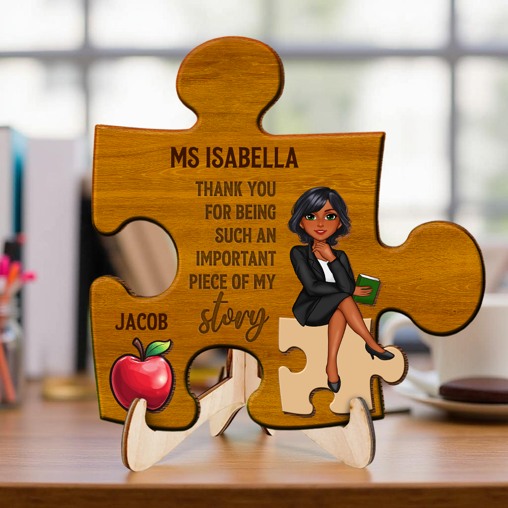 An Important Piece Of My Story - 2-Layer Wooden Plaque - WP05