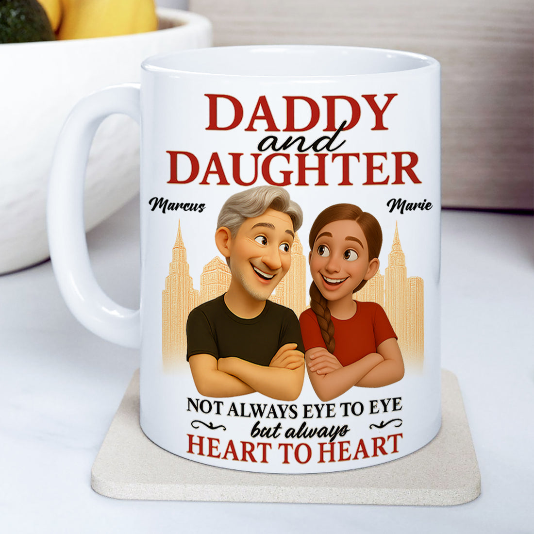 Daddy & Daughter - Personalized Custom Coffee Mug MUG05