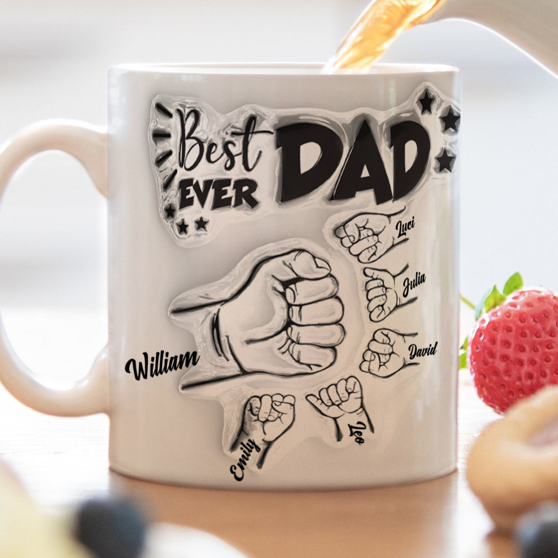Best DAD Ever - Personalized Custom Coffee Mug MUG03