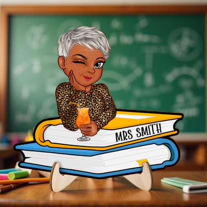 Teacher Winked - 2-Layer Wooden Plaque - WP02