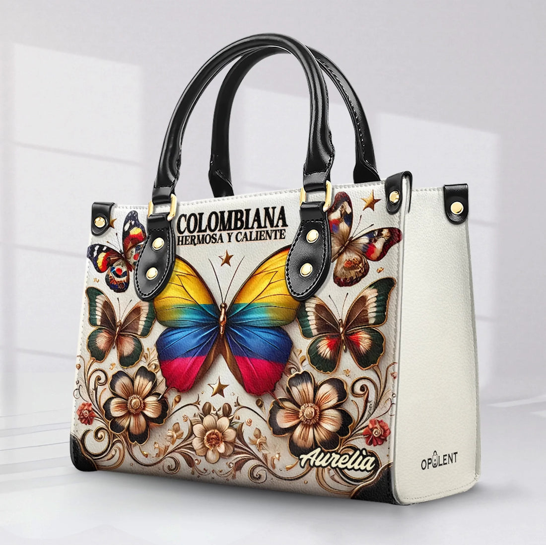 Colombiana Hermosa Personalized Leather Handbag