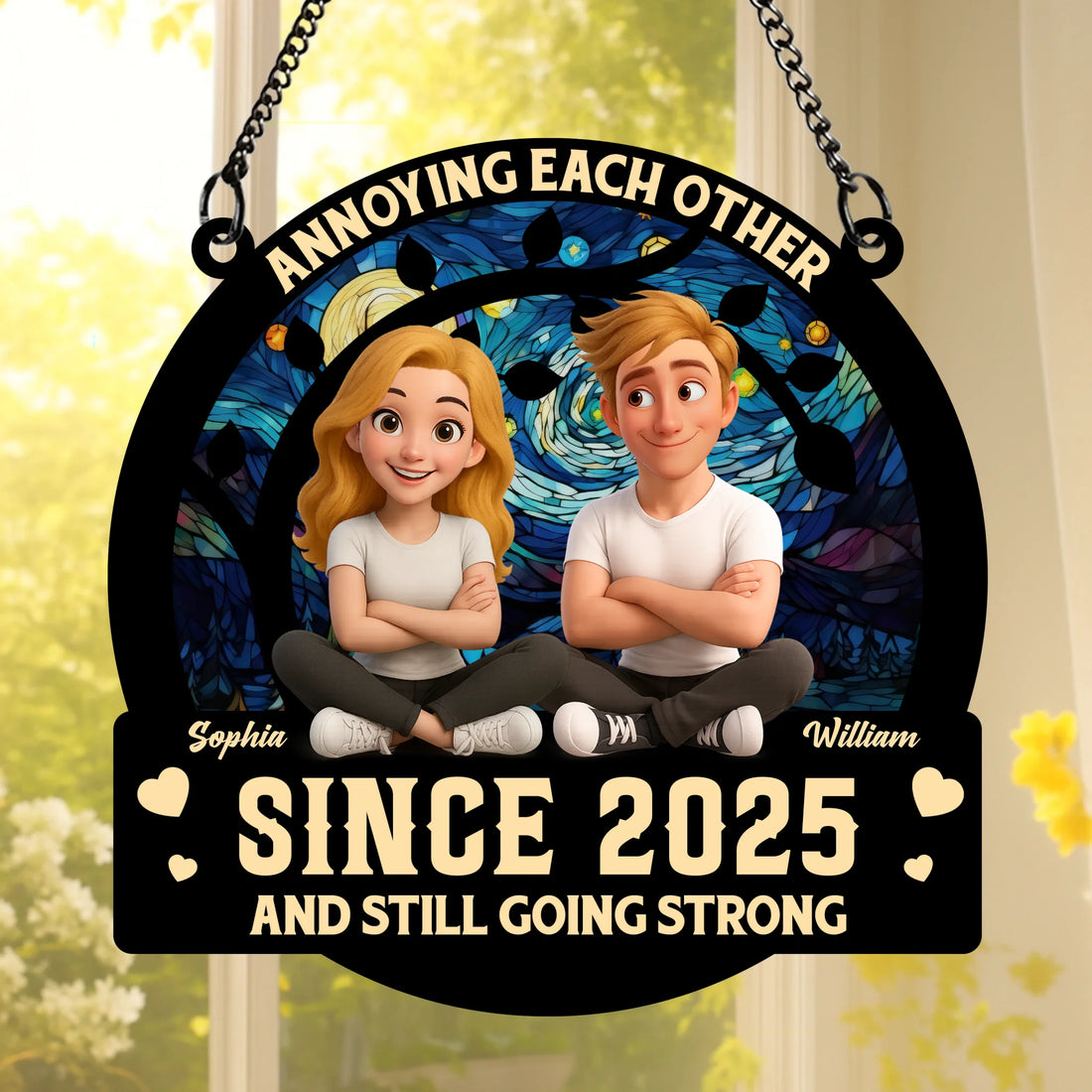 Annoying Each Other Since... - Personalized Custom Suncatcher SUN01