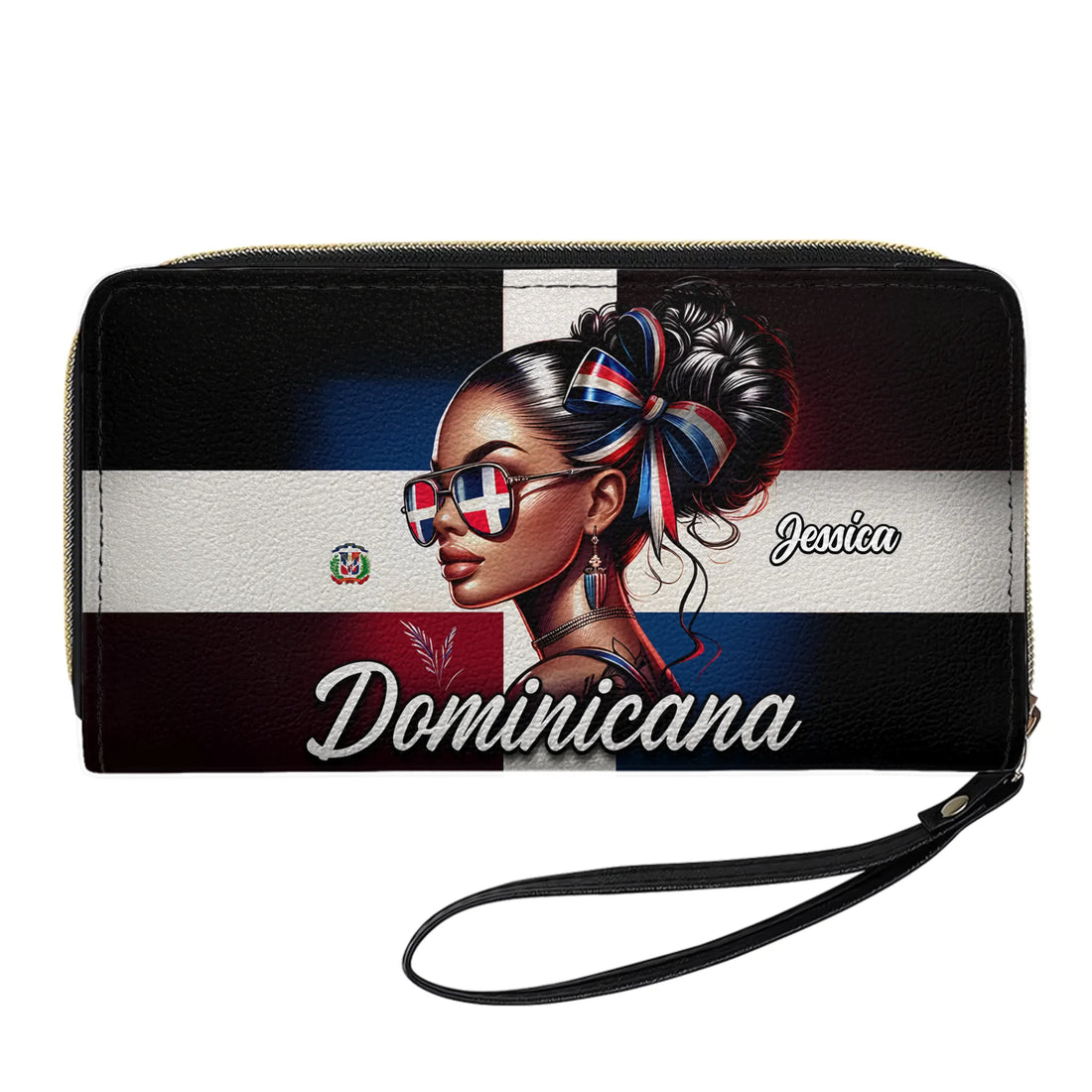 Dominicana - Personalized Leather Clutch Purse DOM02C