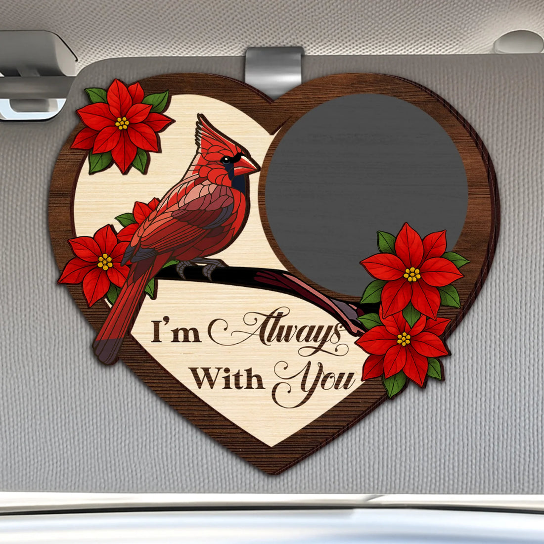 I'm Always With You - Personalized Custom Shaped Car Visor Clip CVC01