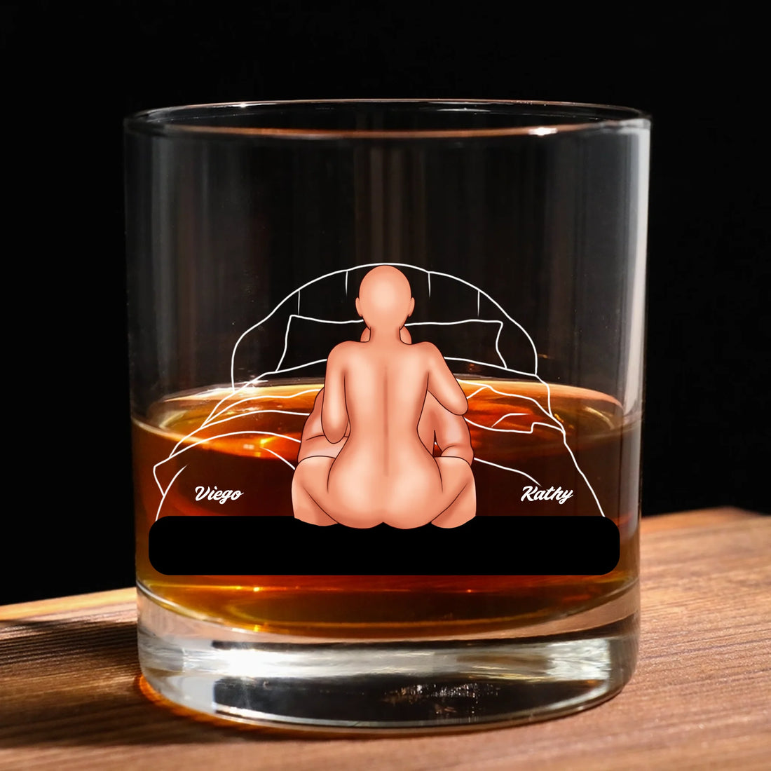 My Favorite Thing To Do Is You - Round Whiskey Glass GL12