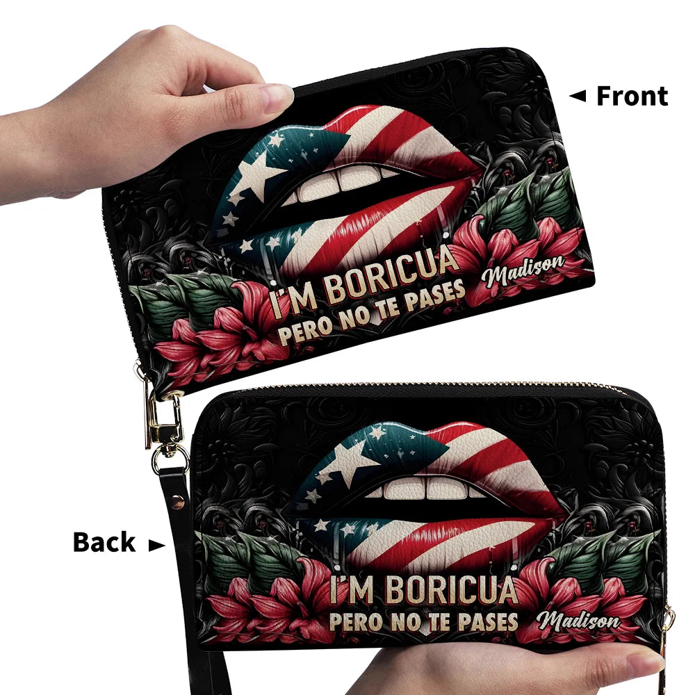 Puerto Rican Pride Personalized Clutch Wallet