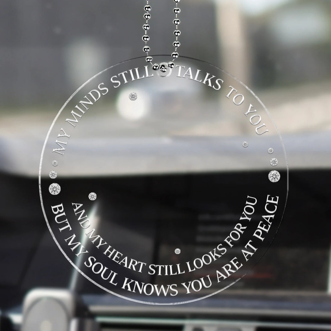 My Soul Knows You Are At Peace - Personalized Custom Car Plastic Hanging Ornament CO13