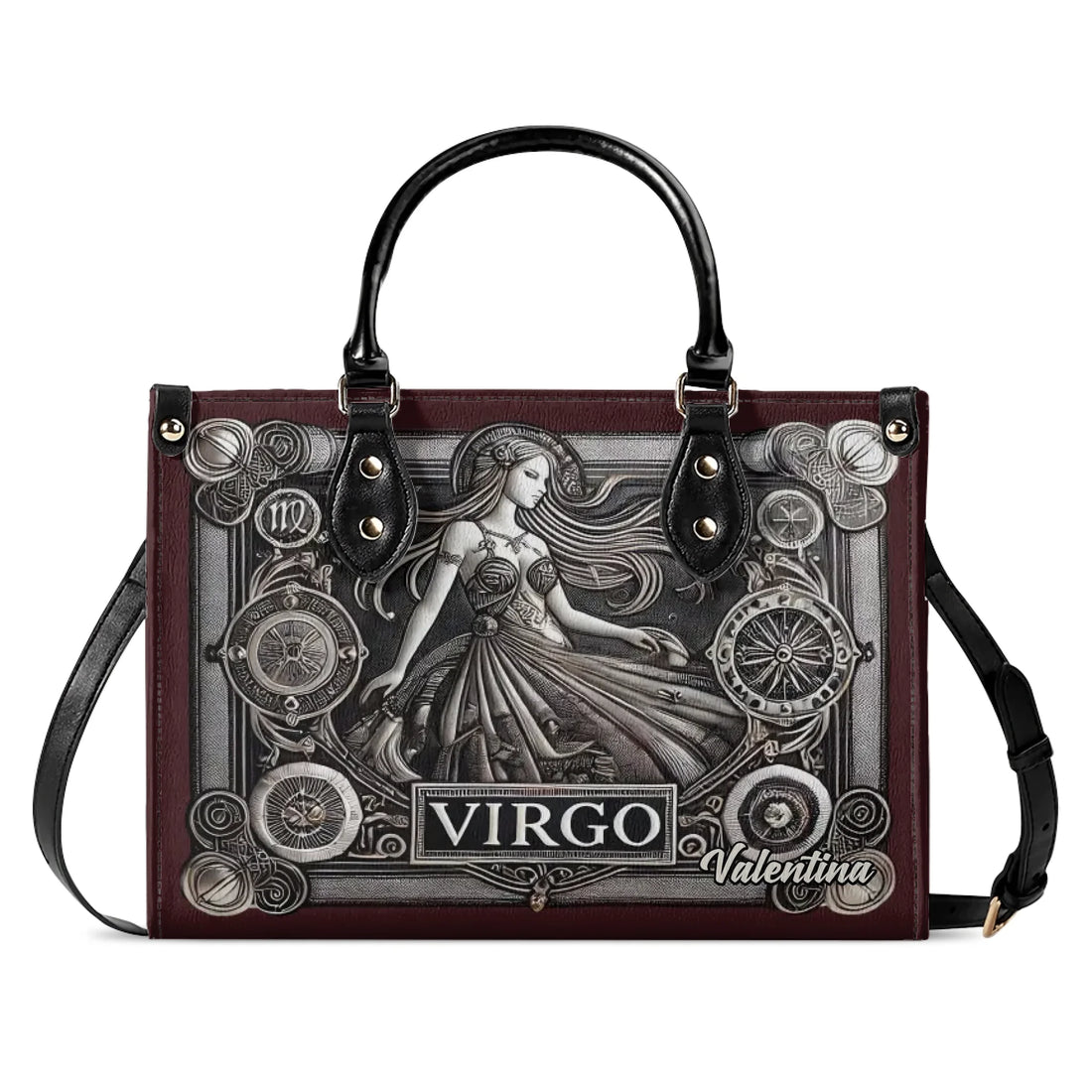 Virgo Zodiac - Personalized Leather Handbag ZOD12