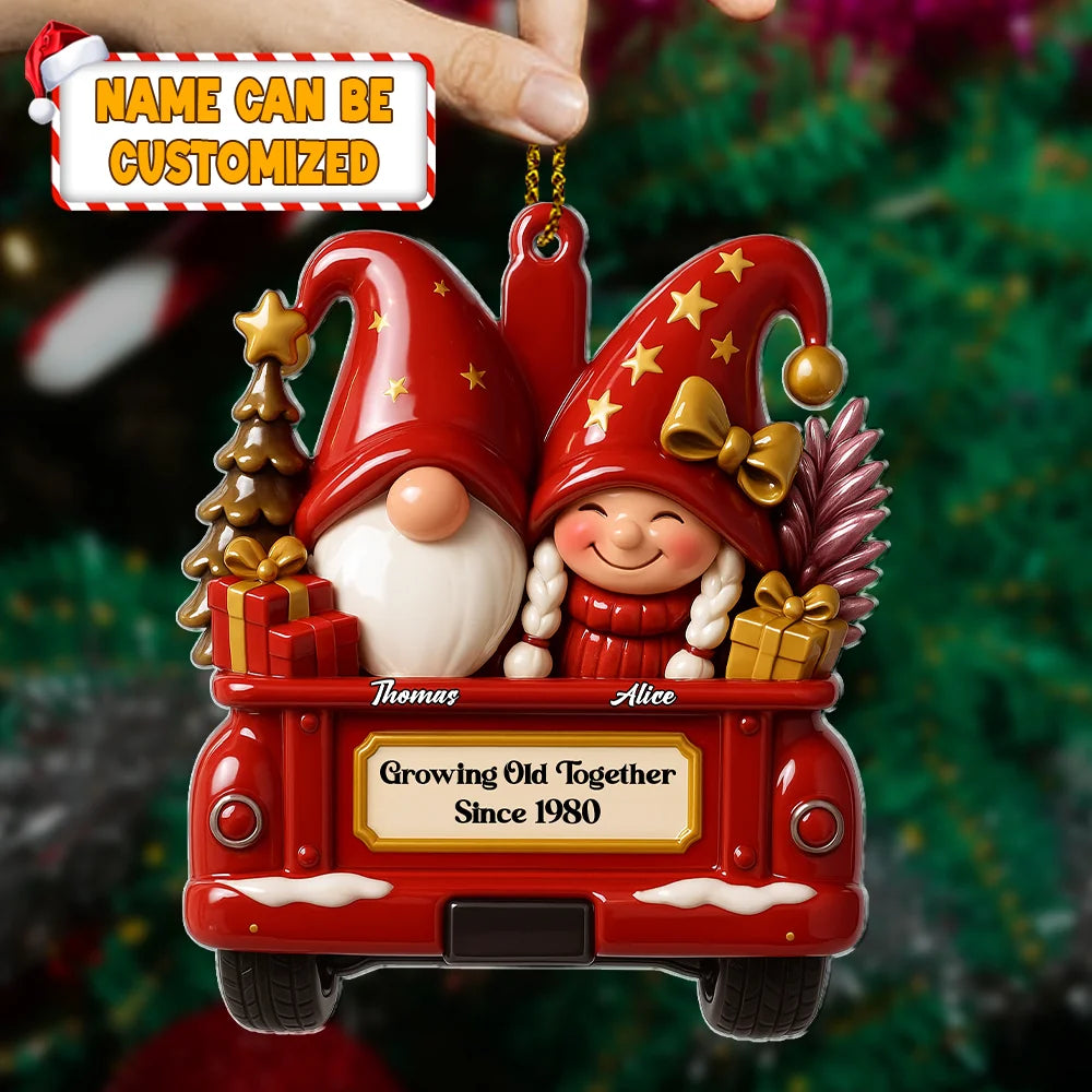 Custom Couple Christmas Ornament With Names And Year