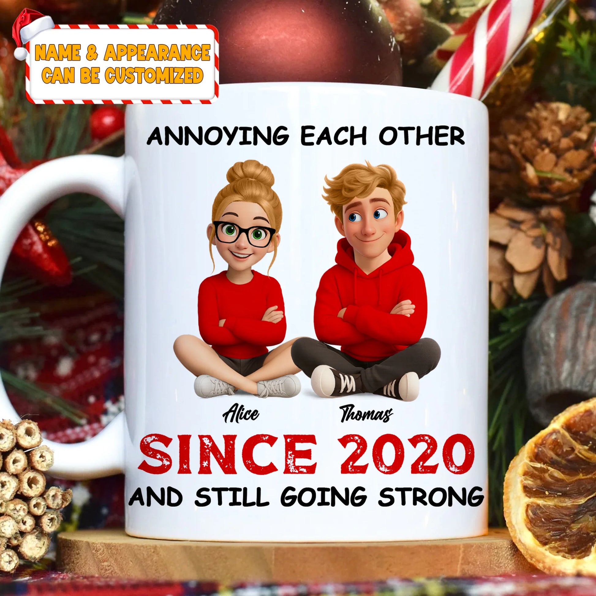 Annoying Each Other Since Personalized Couple Coffee Mug