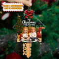 Custom Newlywed Christmas Ornament With Photo And Names