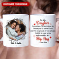 Personalized Daughter Coffee Mug With Photo And Custom Names