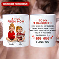 Personalized Big Hug Coffee Mug For Mom