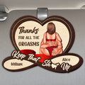 Personalized Funny Husband Car Visor Clip With Custom Names