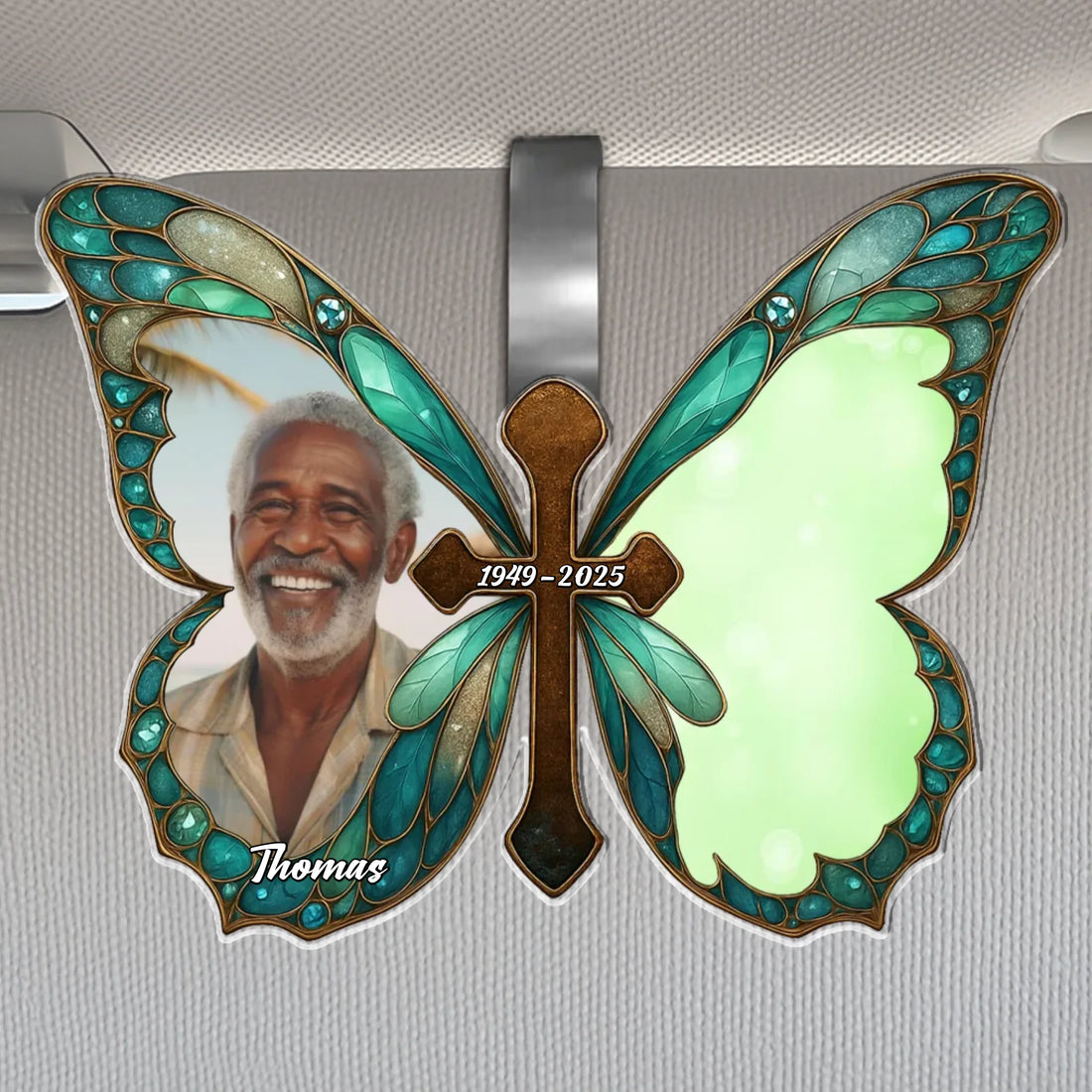 I'm Always With You - Personalized Custom Shaped Car Visor Clip CVC04