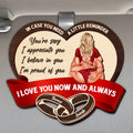 I Love You Personalized Romantic Car Visor Clip With Custom Names