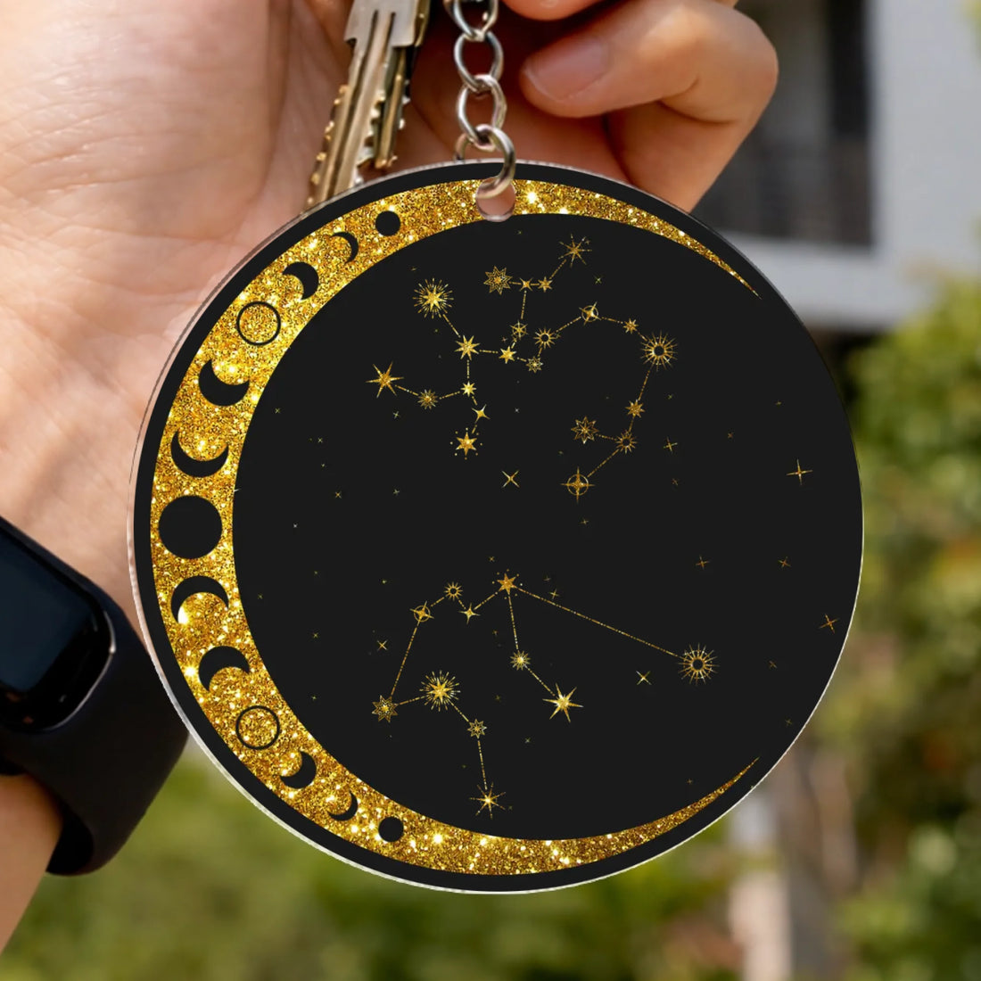 Couple's Constellations - Personalized Custom Acrylic Keychain KC07