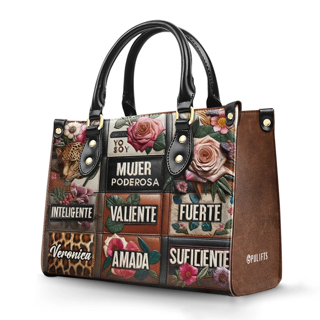 Yo Soy Personalized Leather Handbag