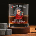 Retirement Party Gift Whiskey Glass