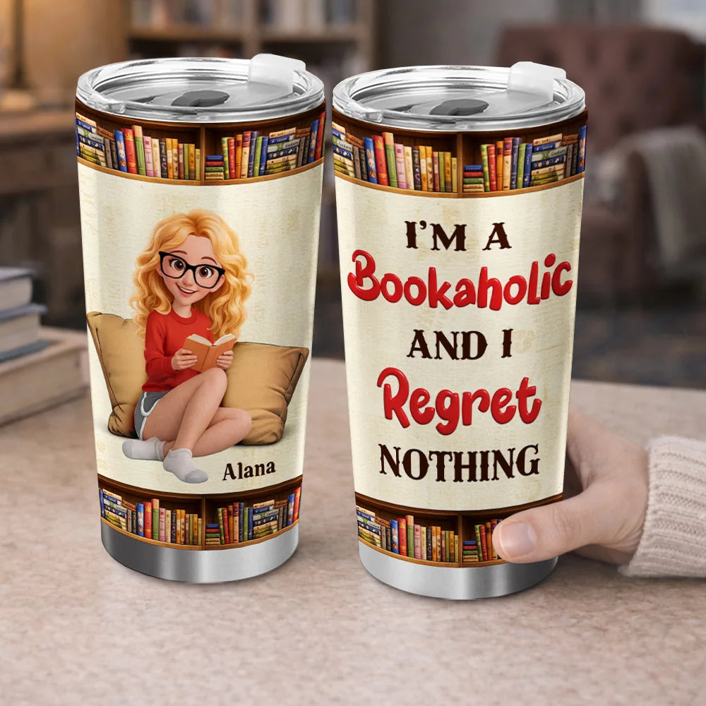 Personalized Book Lover Tumbler For Readers And Bookaholics