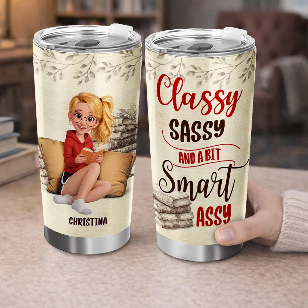 Personalized Book Lover Tumbler Gift For Readers And Teachers