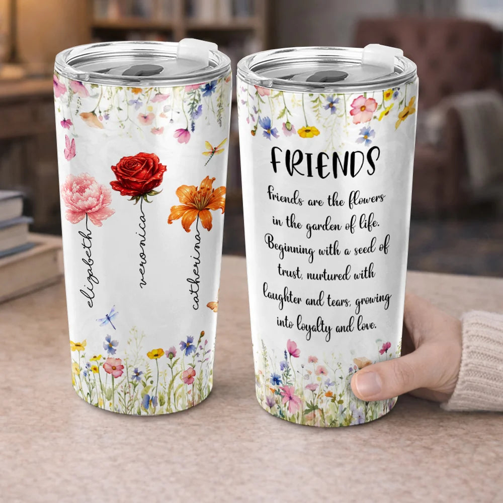 Personalized friendship tumbler gift for best friends