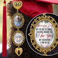 My Heart Is There personalized memorial graduation tassel photo charm with custom picture