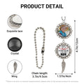 Memorial car charm product details and size guide