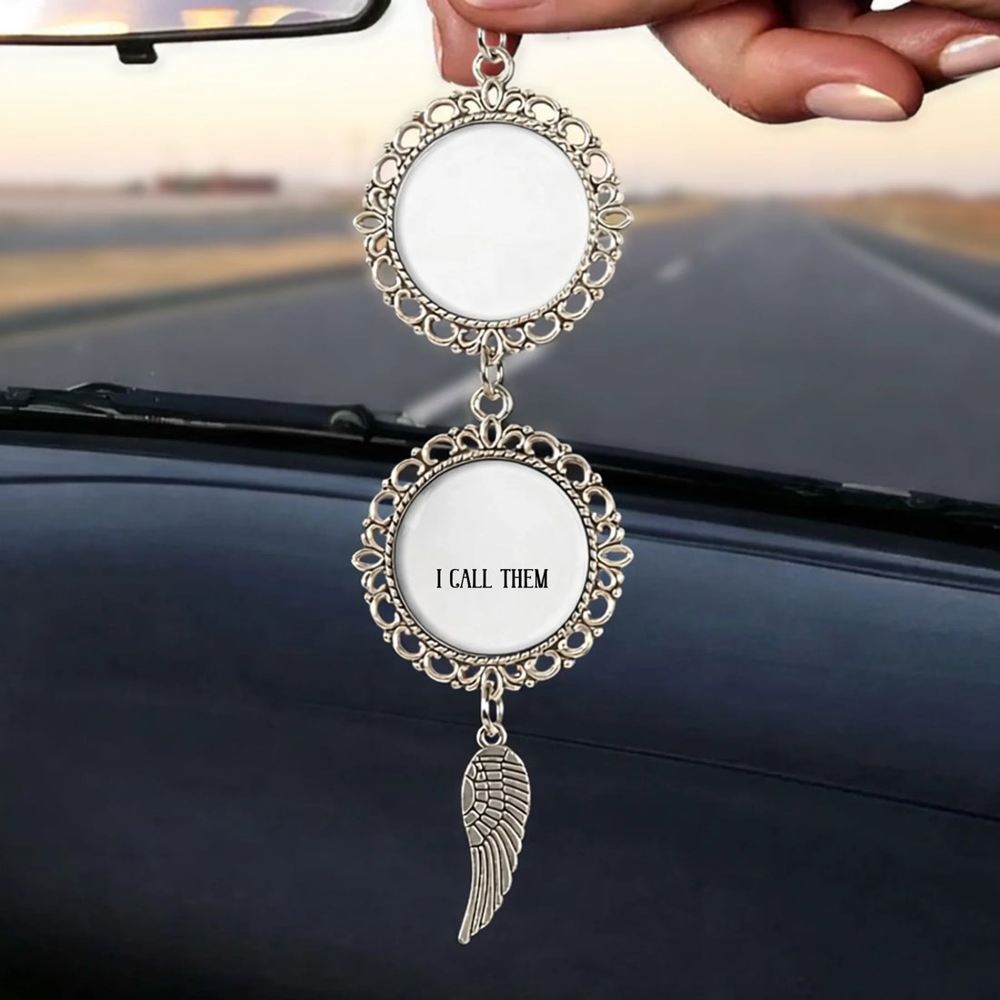 I Have An Angel Watching Over Me - Personalized Photo Charm Car Ornament CC01